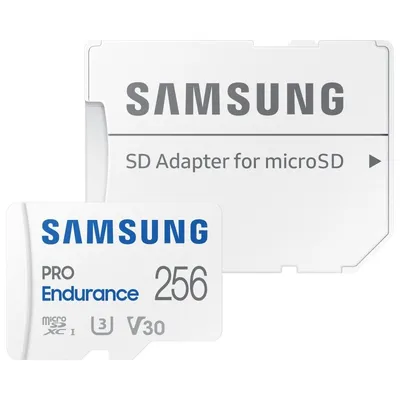 Samsung PRO Endurance microSDXC 256 GB UHS-I V30 Klasse 10 mit Adapter