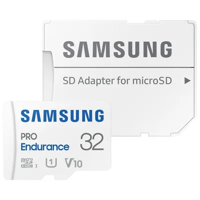Samsung PRO Endurance microSDXC 32 GB UHS-I V10 Klasse 10 mit Adapter