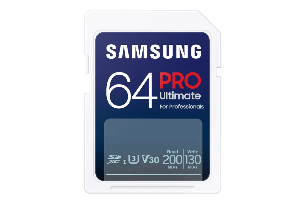 Samsung PRO Ultimate SDXC™ UHS-I Speicherkarte 64 GB mit USB-Kartenleser, 64 GB White