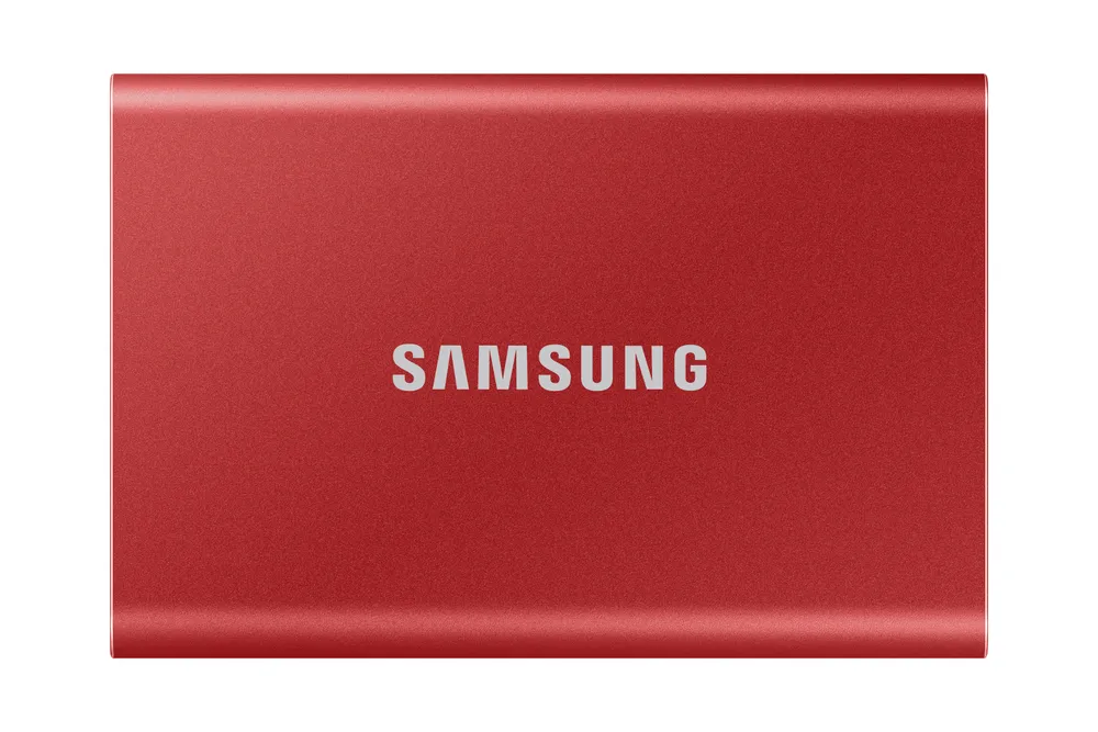 Samsung Portable SSD T7 rot 2TB | mu-pc2t0r/ww | USB-C 3.1