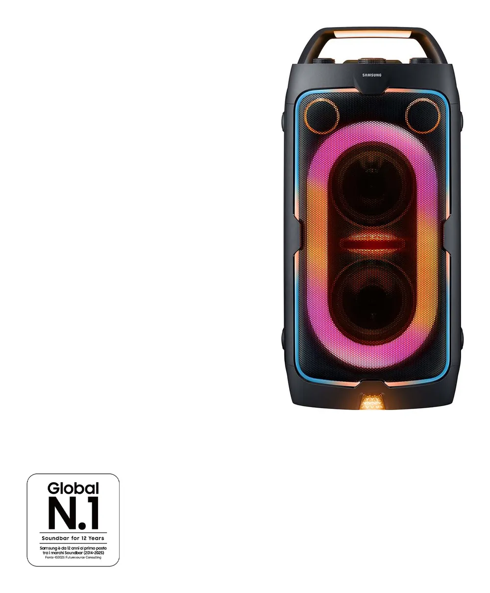 Altavoces Samsung Tragbar Bluetooth 160W mit LED und 12h Akku