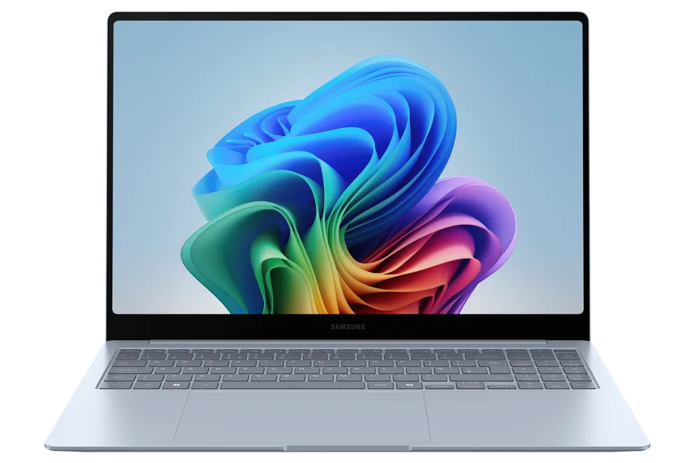 Notebook Galaxy Book4 Edge Icy Blue, Copilot+ PC, 16 Zoll, Snapdragon X Elite, 16GB, 512GB, 3 Jahre Garantie