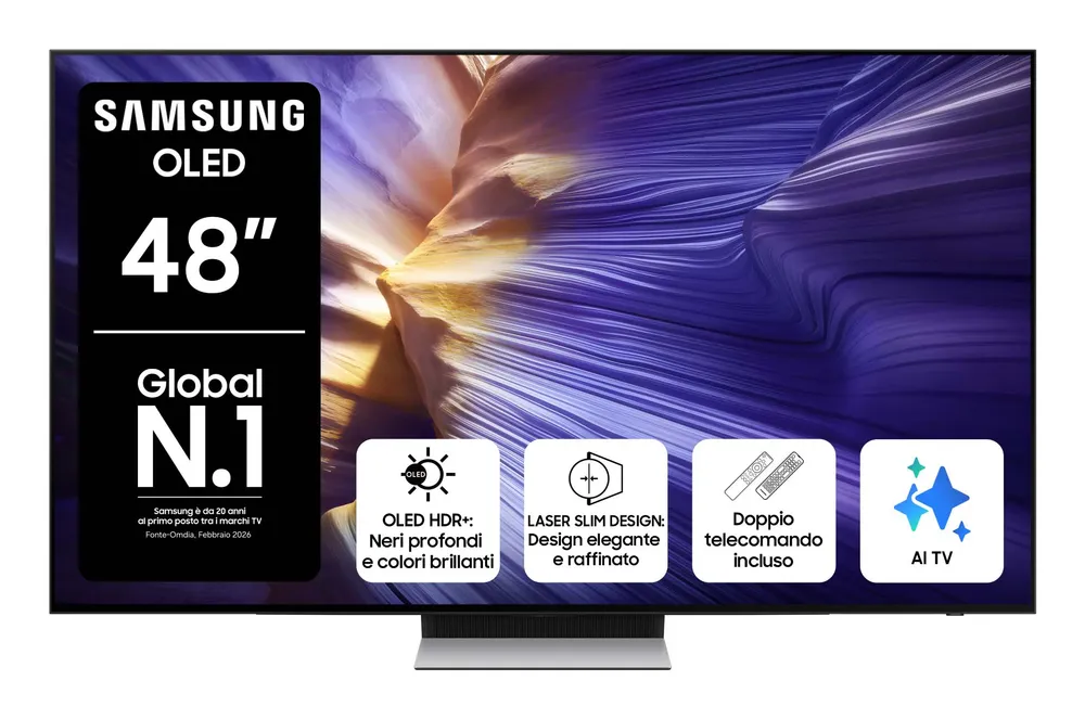 TV Samsung OLED QE48S90FAEXZT 48" 4K Smart TV HDR10+ Gaming