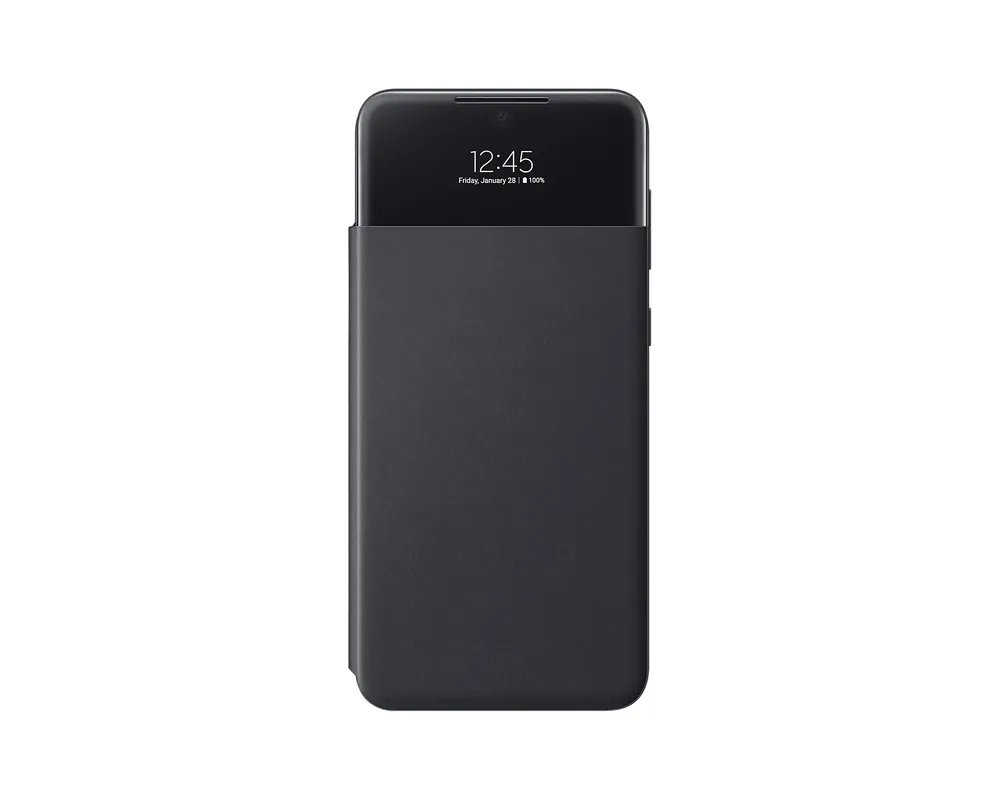 S View Wallet Cover EF-EA336 für das Galaxy A33 5G, schwarz Handyhülle