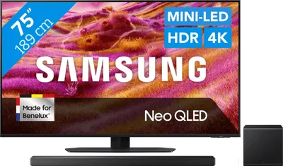 Samsung 75'' Neo QLED QN90F + Samsung HW-QS710GF