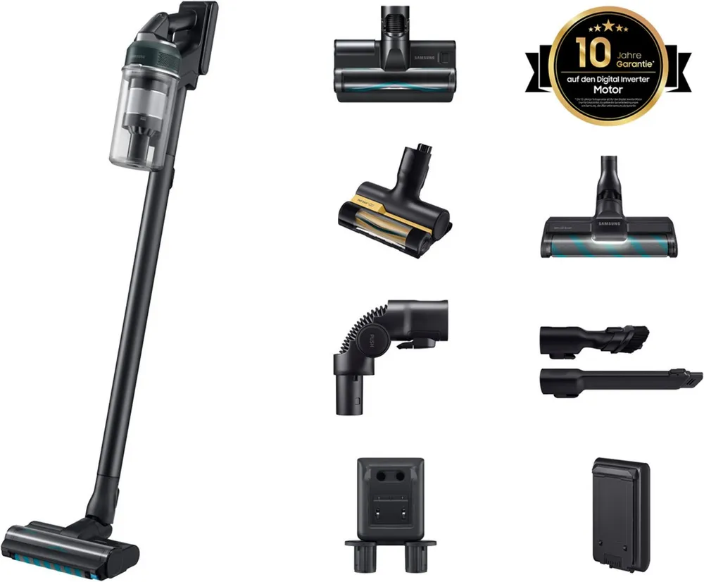 Samsung Akku-Handstaubsauger VS70H25XHT/WD, Jet 85S Wet&Clean, 770 W, beutellos, 770 W, beutellos, Ersatzakku separat erhältlich