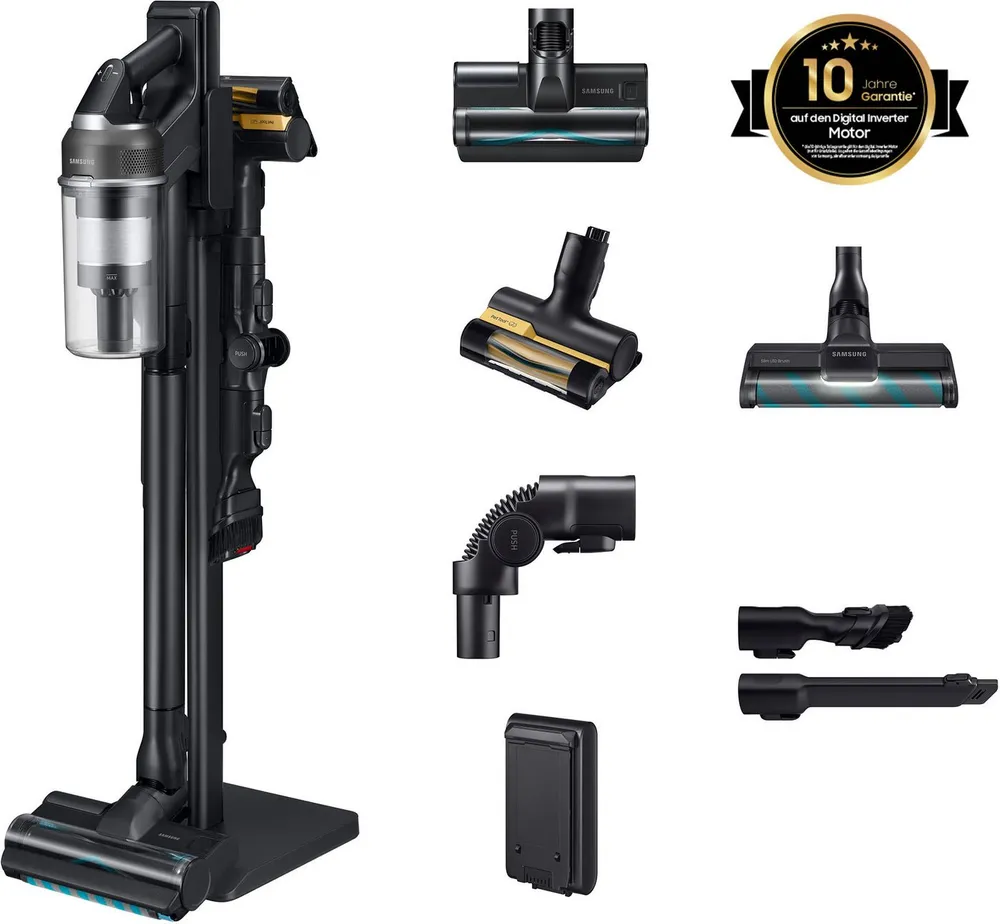 Samsung Akku-Handstaubsauger VS70H28HFC/WD, Jet 95S CompleteClean, 770 W, beutellos, 770 W, beutellos, Ersatzakku separat erhältlich