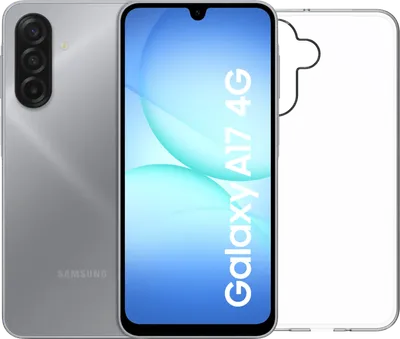 Samsung Galaxy A17 128GB Blau 4G + BlueBuilt Backcover Transparent