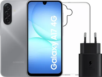 Samsung Galaxy A17 128GB Grau 4G + Zubehörset
