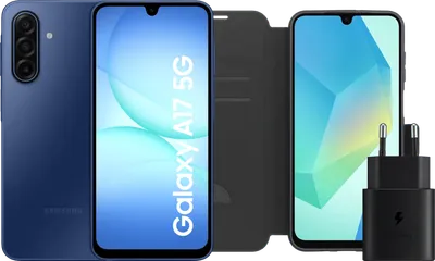 Samsung Galaxy A17 128GB Grau 5G + Zubehörset