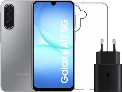 Samsung Galaxy A17 128GB Grau 5G + Zubehörset