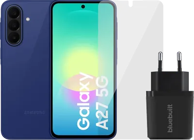 Samsung Galaxy A27 256GB Blau 5G + Basis-Zubehörset