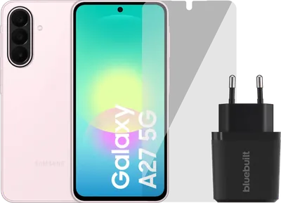 Samsung Galaxy A27 256GB Rosa 5G + Basis-Zubehörset
