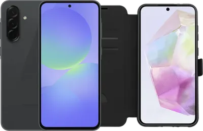Samsung Galaxy A36 256GB Schwarz 5G + BlueBuilt Book Case Schwarz