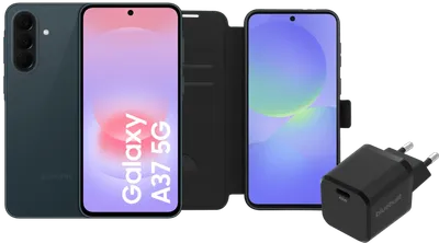 Samsung Galaxy A37 128GB Dunkelgrün 5G + Basis-Zubehörset