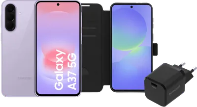 Samsung Galaxy A37 128GB Rosa 5G + Basis-Zubehörset