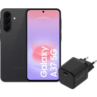 Samsung Galaxy A37 128GB Schwarz 5G + BlueBuilt Ladegerät mit USB-C-Anschluss 45 W Schwarz
