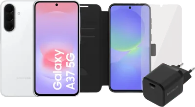 Samsung Galaxy A37 128GB Weiß 5G + Komplettes Zubehörset
