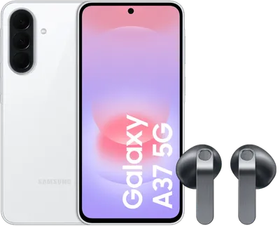 Samsung Galaxy A37 256GB Weiß 5G + Samsung Galaxy Buds4 Schwarz
