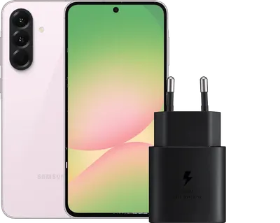 Samsung Galaxy A56 256GB Rosa 5G + Samsung Ladegerät 25 Watt Schwarz