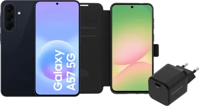Samsung Galaxy A57 256GB Dunkelblau 5G + Basis-Zubehörset