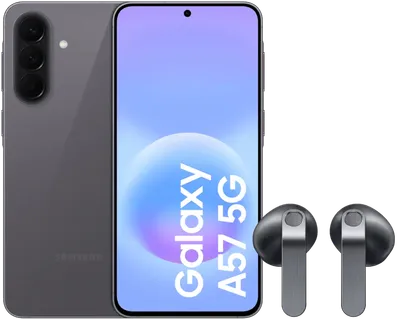 Samsung Galaxy A57 256GB Grau 5G + Samsung Galaxy Buds4 Schwarz