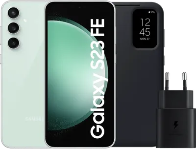 Samsung Galaxy S23 FE 128 GB Grün 5G + Zubehörpaket