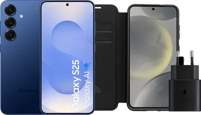 Samsung Galaxy S25 256GB Dunkelblau 5G + Zubehörset