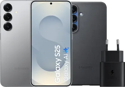 Samsung Galaxy S25 256GB Silber 5G + Zubehörset