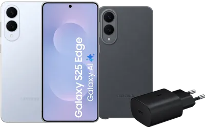 Samsung Galaxy S25 Edge 512GB Blau 5G + Zubehörset
