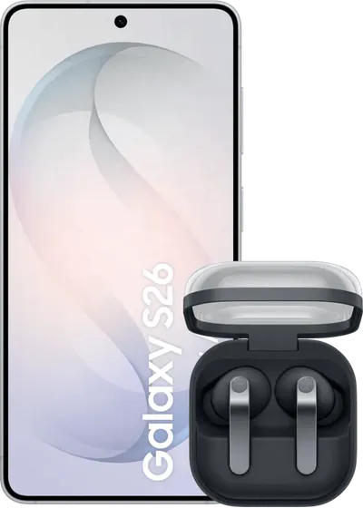 Samsung Galaxy S26 512GB Weiß 5G + Samsung Galaxy Buds4 Pro Schwarz