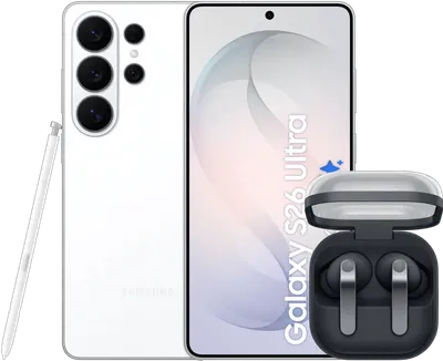 Samsung Galaxy S26 Ultra 256GB Weiß 5G + Samsung Galaxy Buds4 Pro Schwarz