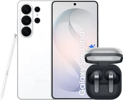 Samsung Galaxy S26 Ultra 512GB Weiß 5G + Samsung Galaxy Buds4 Pro Schwarz
