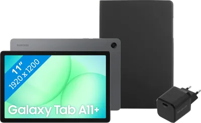 Samsung Galaxy Tab A11 11 Zoll 256GB Wi-Fi Grau + Basis Zubehörset
