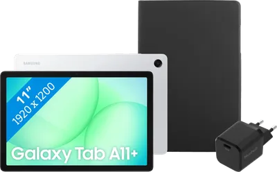 Samsung Galaxy Tab A11 11 Zoll 256GB Wi-Fi Silber + Basis Zubehörset