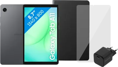 Samsung Galaxy Tab A11 8,7 Zoll 128GB Wi-Fi + 4G Grau + Komplettes Zubehörset