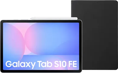 Samsung Galaxy Tab S10 FE 10,9 Zoll 256GB Wi-Fi Hellblau + BlueBuilt Book Case Schwarz