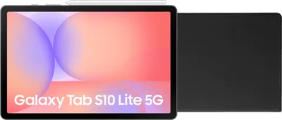 Samsung Galaxy Tab S10 Lite 10,9 Zoll 128GB Wi-Fi und 5G Grau + Book Case Schwarz
