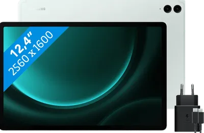 Samsung Galaxy Tab S9 FE Plus 128GB Wi-Fi Grün + Samsung Ladegerät