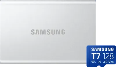 Samsung T7 Resurrected Portable SSD 2TB + Samsung microSDXC T7 128GB 170 MB/s