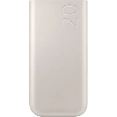 Samsung Tragbarer Akku (20.000 mAh, superschnelles Laden, 45 W, PD3.0, USB-C, Beige)