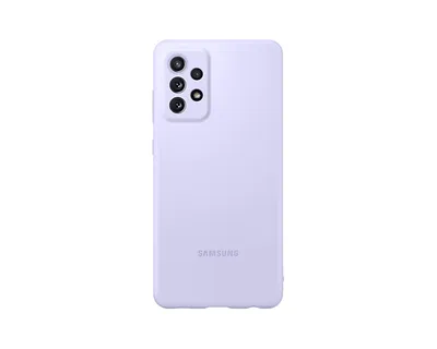 Silicone Cover EF-PA725 für das Galaxy A72, violet Handyhülle