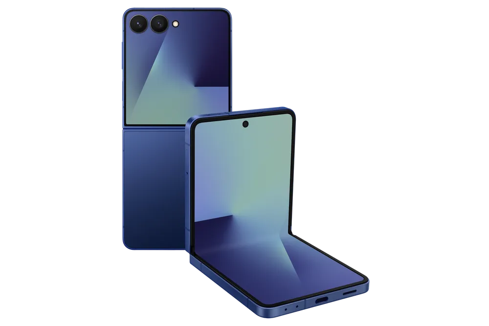 Samsung Galaxy Z Flip7 Certified Re-Newed, 256 GB Blue Shadow