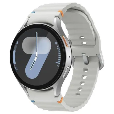 Samsung Galaxy Watch7 Bluetooth GPS 44mm AMOLED Silber M/L Wasserdicht 5ATM SpO2 ECG