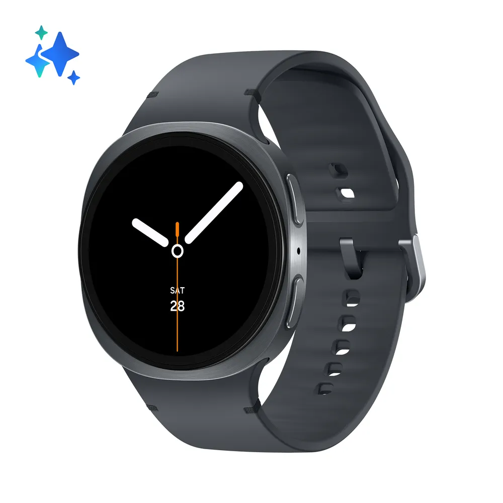 Samsung Galaxy Watch 8 Bluetooth GPS 44mm Super AMOLED Silber Weiß IP68 5ATM MIL-STD-810H