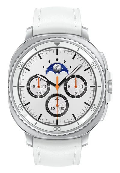Samsung Galaxy Watch8 Classic Bluetooth GPS 46mm Super AMOLED Weiß IP68 Wasserdicht