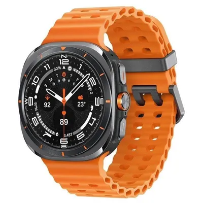 Samsung Galaxy Watch Ultra LTE GPS 47mm AMOLED Grau Titan Orange Einheitsgröße 10ATM IP68