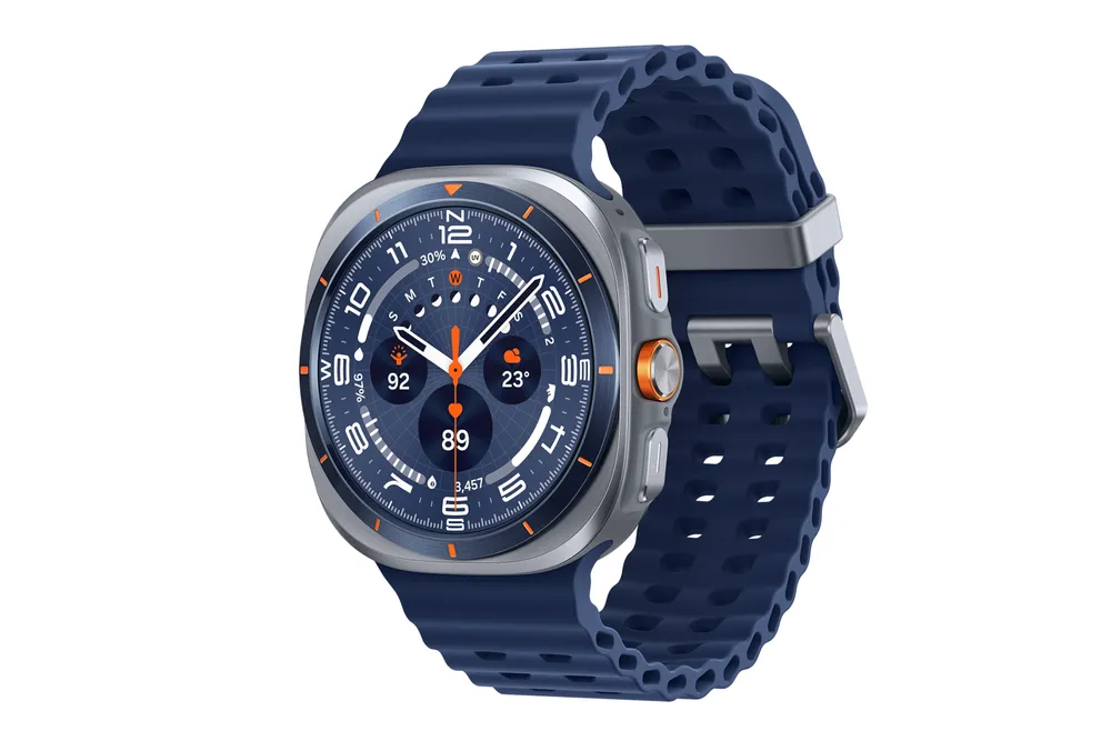 Samsung Galaxy Watch Ultra LTE 49mm AMOLED Blau Titan IP68 SpO2 Pulsuhr