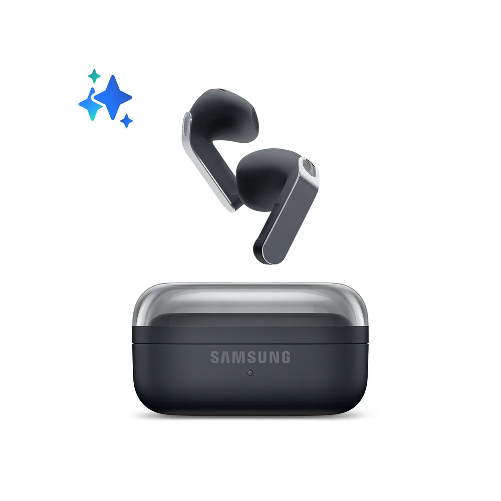Kopfhörer Samsung Galaxy Buds 4 kabellos Bluetooth mit Aktiver Geräuschunterdrückung, Mikrofon und IP54-Schutz, schwarz