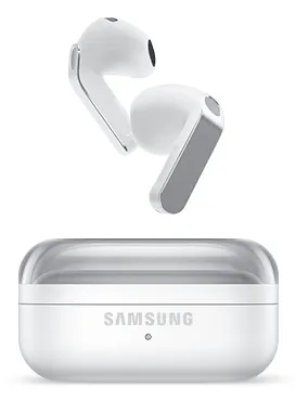 Samsung Galaxy Buds4 Kopfhörer kabellos mit Bluetooth Aktiver Geräuschunterdrückung weiß IP54-Schutz